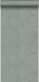 Origin tapet tvärsnitt trädstammar - lagungrönt - Hemmavid.se