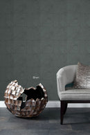 Origin tapet tvärsnitt trädstammar - smaragdgrönt - Hemmavid.se