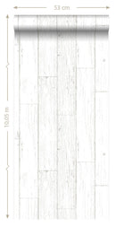 Origin tapet slitna plankor av träskräp - benvitt - Hemmavid.se