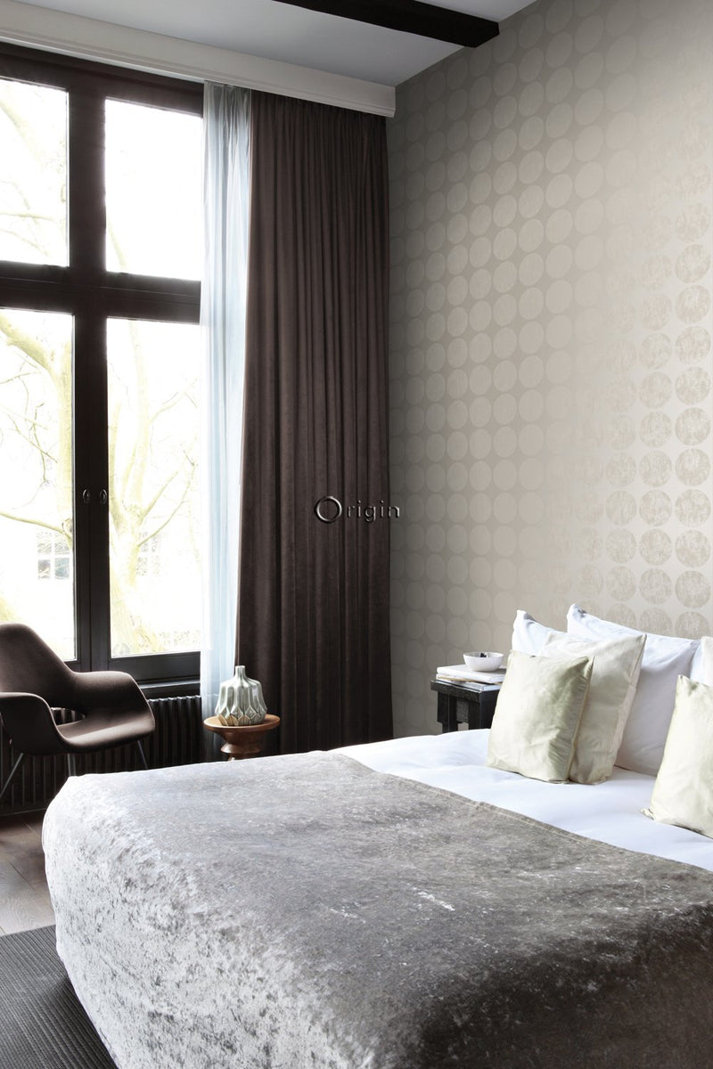 Origin tapet stora slitna rundlar - varm silver - Hemmavid.se