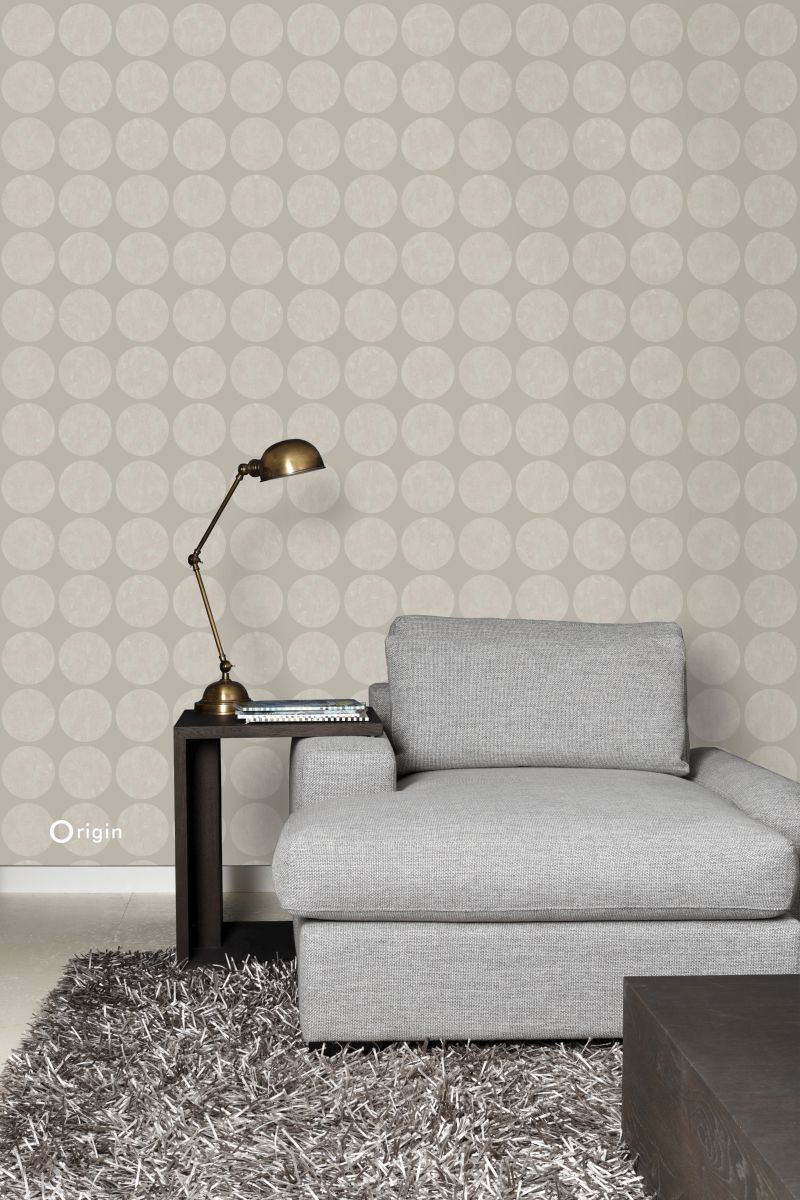 Origin tapet stora slitna rundlar - varm silver - Hemmavid.se