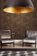 Origin tapet industriell plåt 3D - rostbrunt - Hemmavid.se