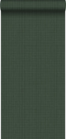 Origin tapet vävd struktur - mörkgrönt - Hemmavid.se