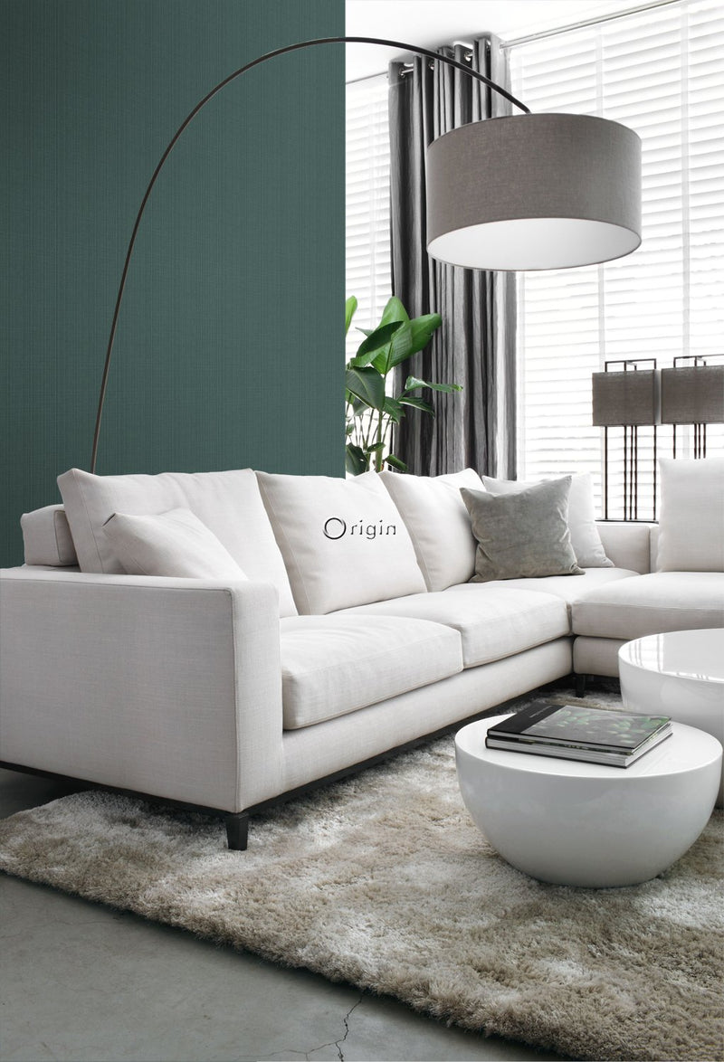 Origin tapet vävd struktur - havsgrönt - Hemmavid.se