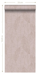 Origin tapet löv -  antikrosa - Hemmavid.se