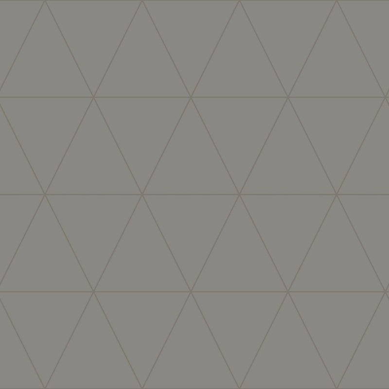Origin tapet grafiska trianglar - varmt grått - Hemmavid.se