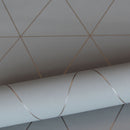 Origin tapet grafiska trianglar - varmt grått - Hemmavid.se