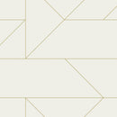 Origin tapet grafiska linjer -  beige och guld - Hemmavid.se