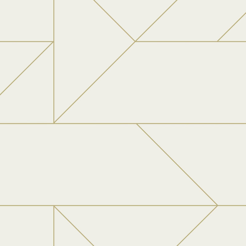 Origin tapet grafiska linjer -  beige och guld - Hemmavid.se