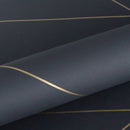 Origin tapet grafiska linjer -  svart och guld - Hemmavid.se