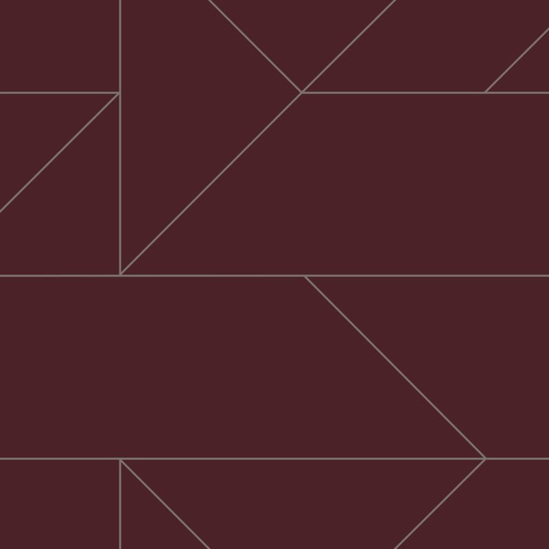 Origin tapet grafiska linjer -  rött - Hemmavid.se