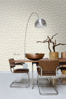 Origin tapet gingkoblad -  beige och guld - Hemmavid.se