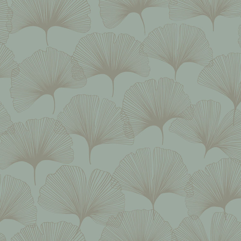 Origin tapet gingkoblad -  salviagrön - Hemmavid.se