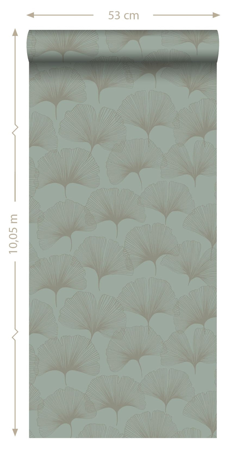 Origin tapet gingkoblad -  salviagrön - Hemmavid.se
