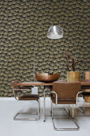 Origin tapet gingkoblad -  svart och guld - Hemmavid.se