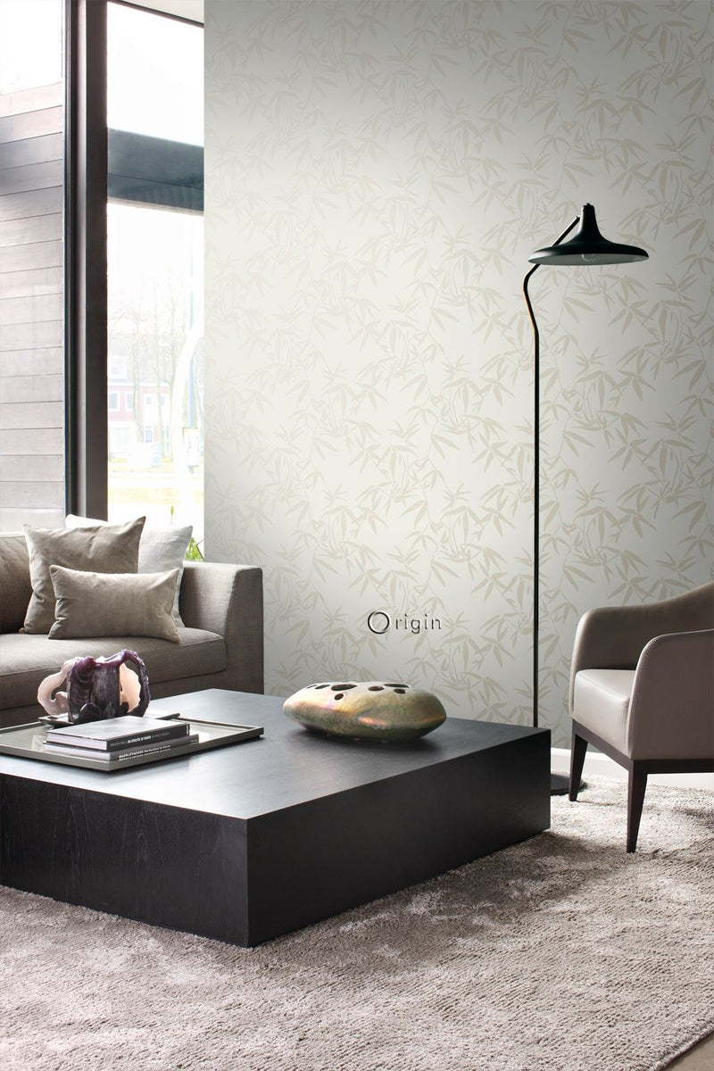Origin tapet bambublad -  beige - Hemmavid.se