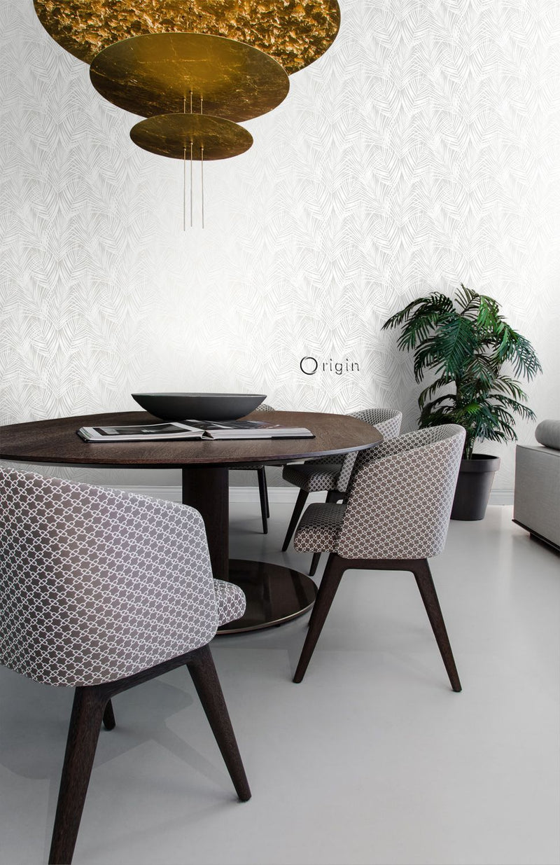 Origin tapet palmblad -  vitt - Hemmavid.se