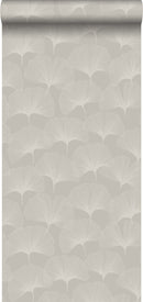 Origin tapet gingkoblad -  glänsande varmt grått - Hemmavid.se