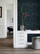 Origin tapet djurmönster struktur - bläckblått - Hemmavid.se