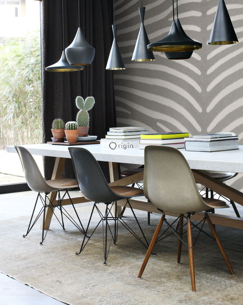 Origin fototapet zebra mönster - grått - Hemmavid.se