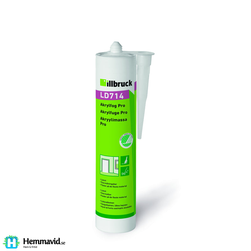 En bild på Illbruck LD714 Akrylfog Pro - 300ml på Hemmavid.se