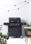 Dangrill Gasgrill 410 CS, 4 brännare + sidobrännare - 137x58x118cm