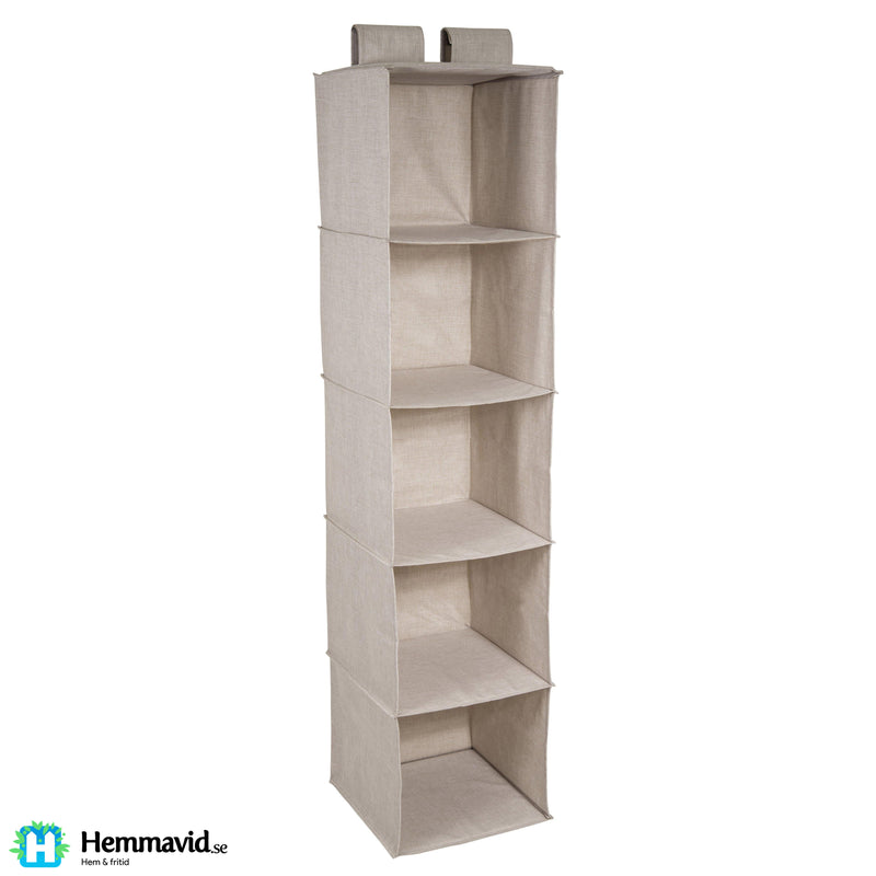 Bigso Hanging closet organizer beige - Hemmavid