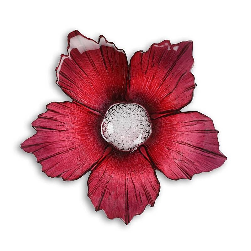 Fleur Skål rödrosa, - stor