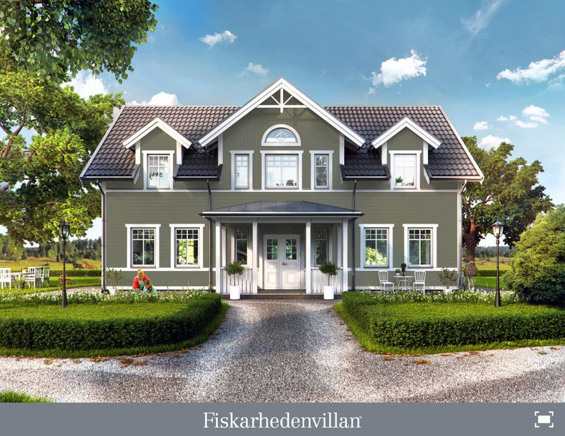 Herrgårdsgrön Träfasadfärg Jotun 8413