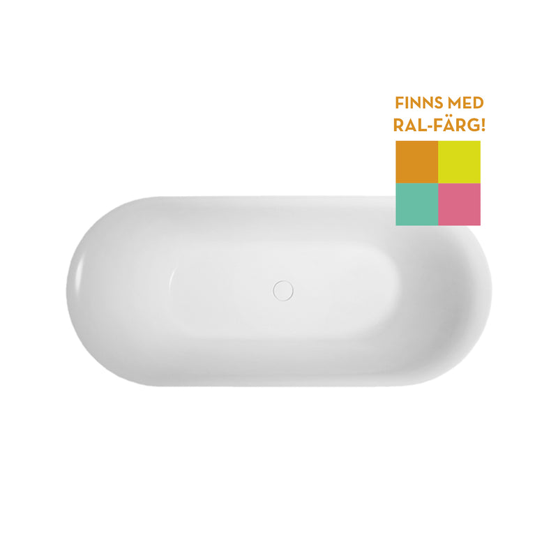 SWEBAD Designbadkar Ystad 180 RAL