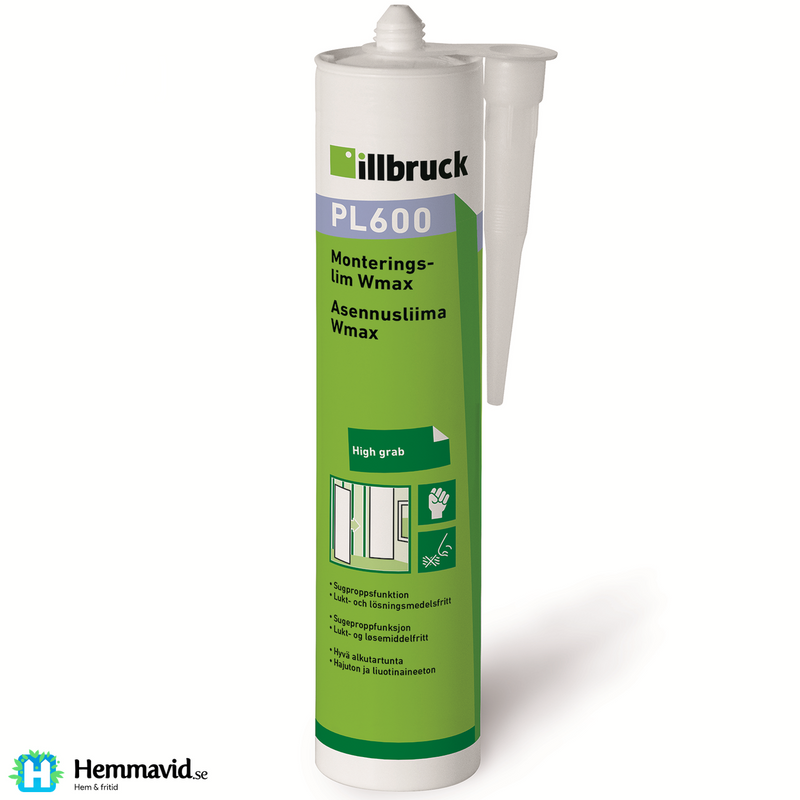 En bild på Illbruck PL600 Wmax Monteringslim - 310ml på Hemmavid.se
