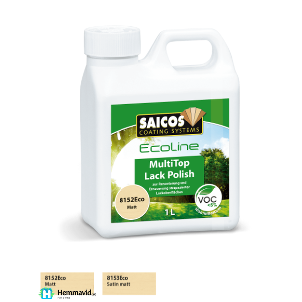 Saicos  Ecoline MultiTop Lacquer Polish SideM - 1L Hemmavid.se